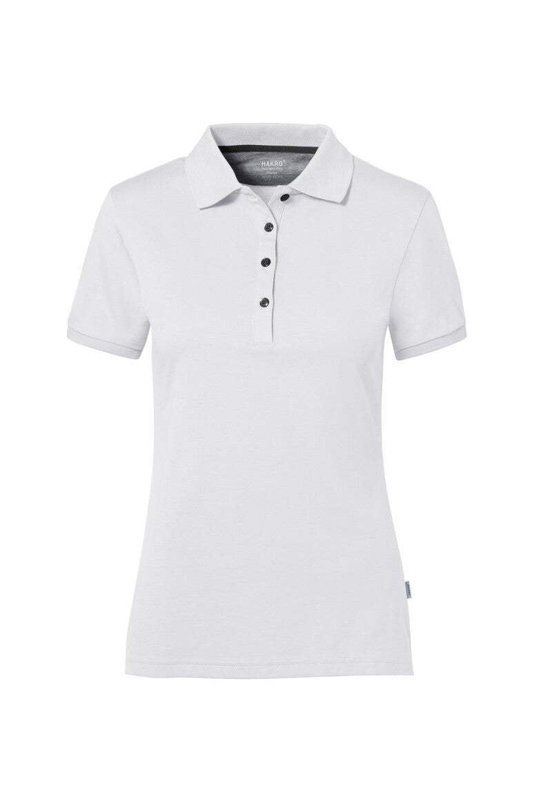 HAKRO No. 214 COTTON TEC® Damen Poloshirt in weiß