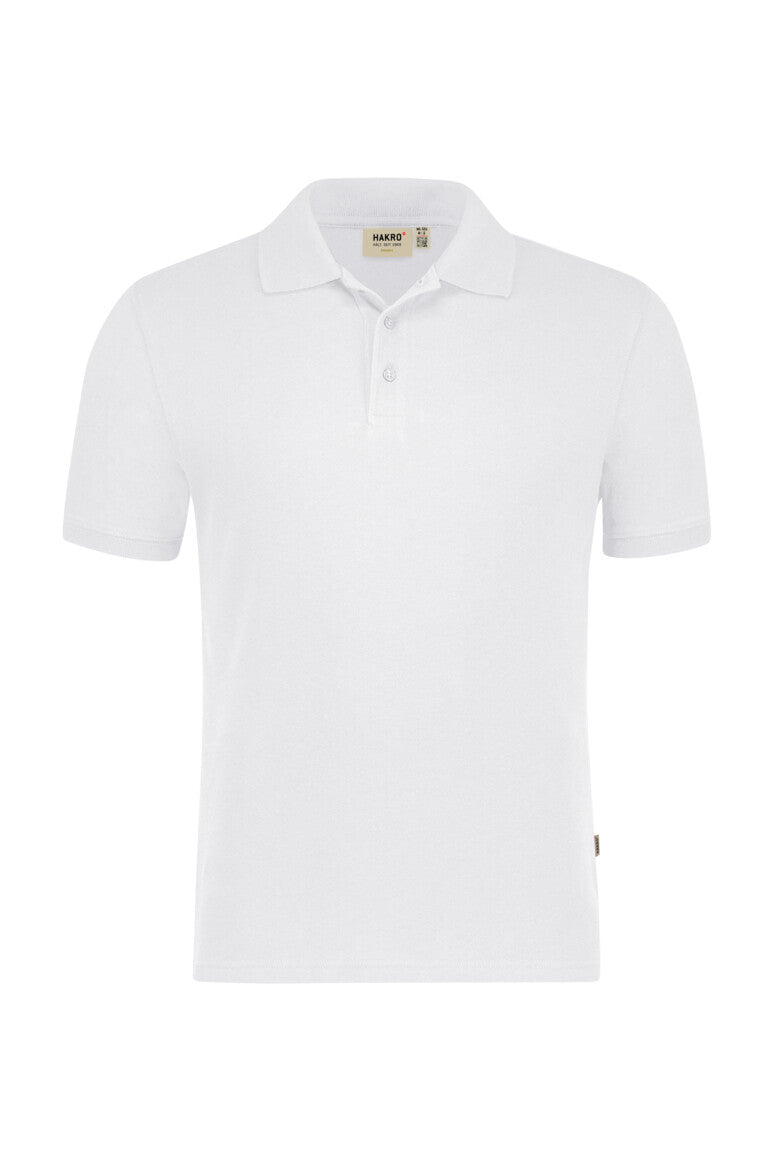 HAKRO No. 501 Poloshirt Bio-Baumwolle in weiß