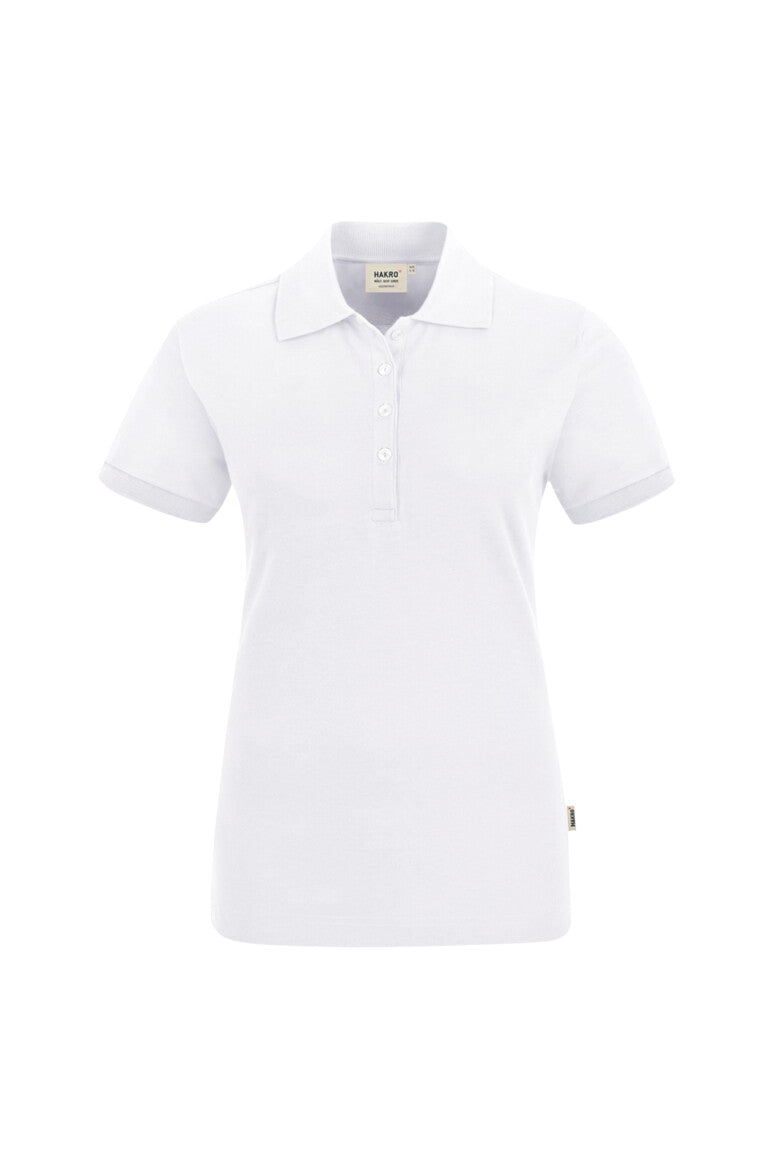 HAKRO No. 222 Damen Poloshirt Stretch in weiß
