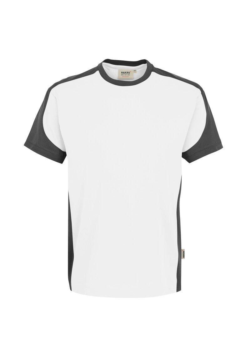 HAKRO No. 290 T-Shirt Contrast MIKRALINAR® in weiß