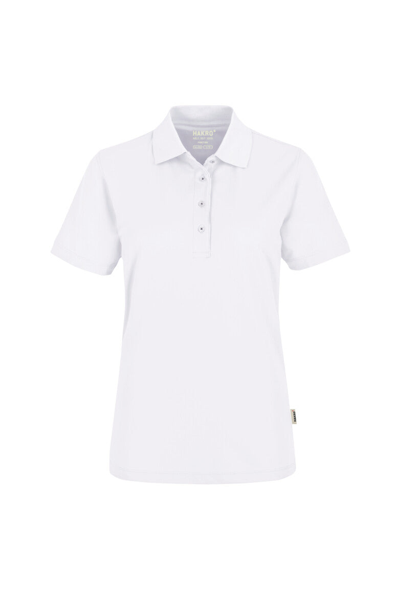 HAKRO No. 206 Damen Poloshirt COOLMAX® ECO in weiß