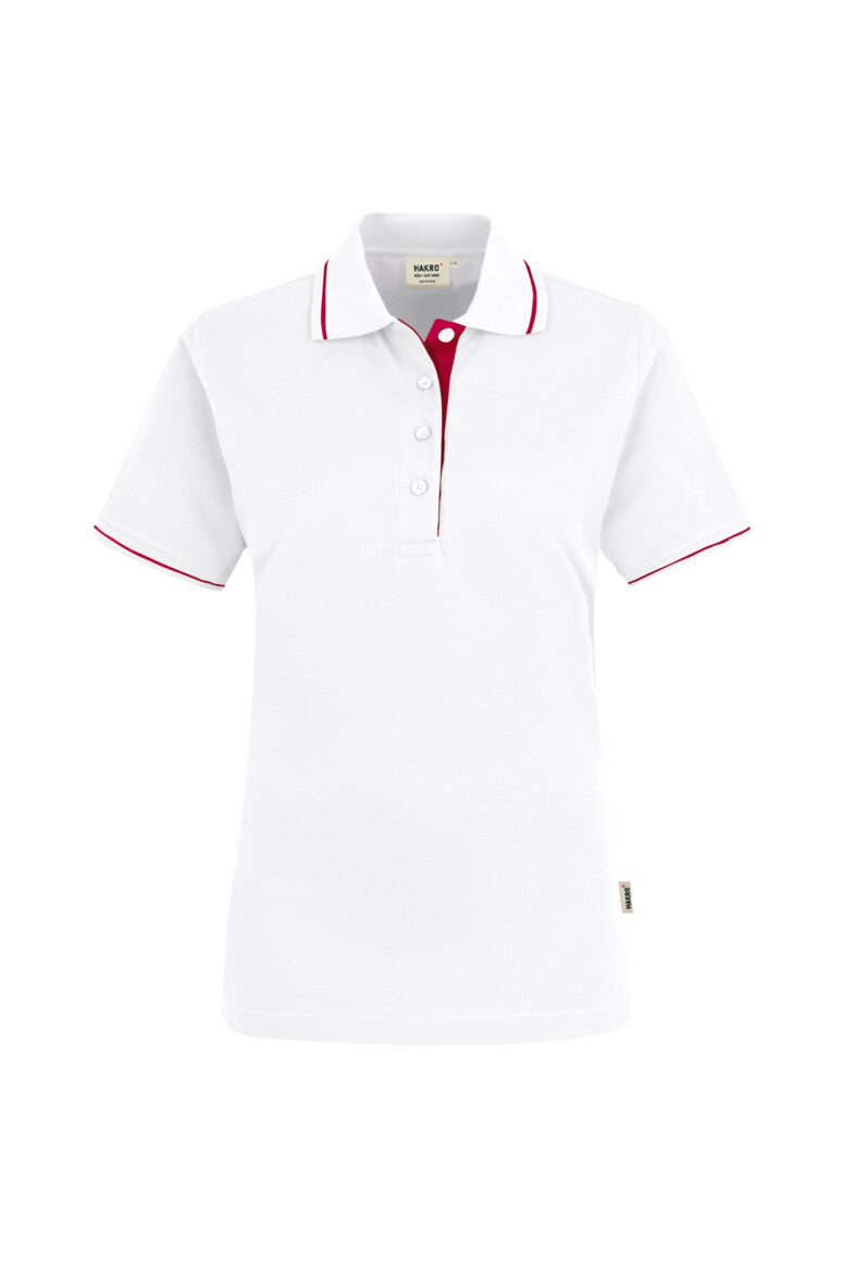 HAKRO No. 203 Damen Poloshirt Casual in weiß