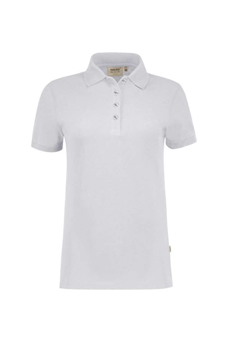 HAKRO No. 301 Damen Poloshirt Bio-Baumwolle in weiß