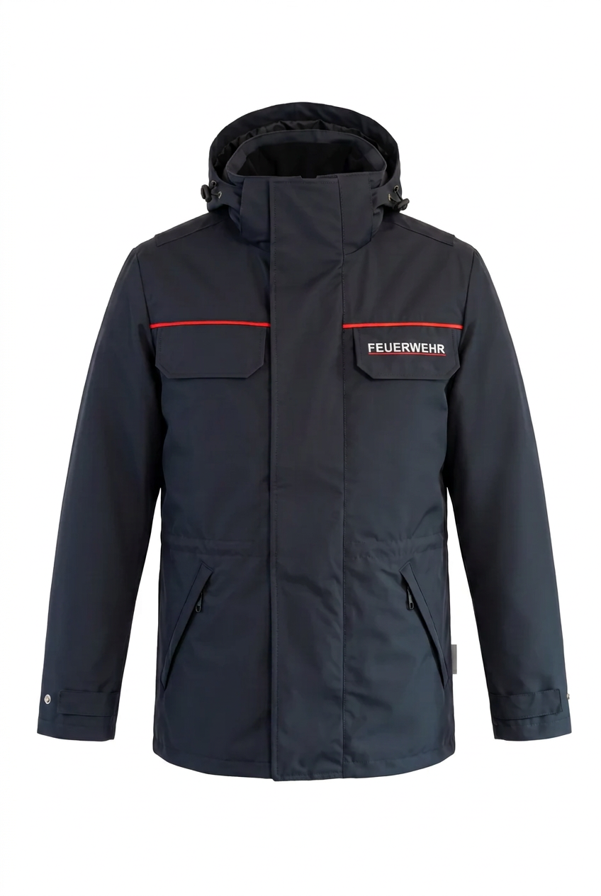 Feuerwehr Wetterschutzparka dark navy – Vorderseite