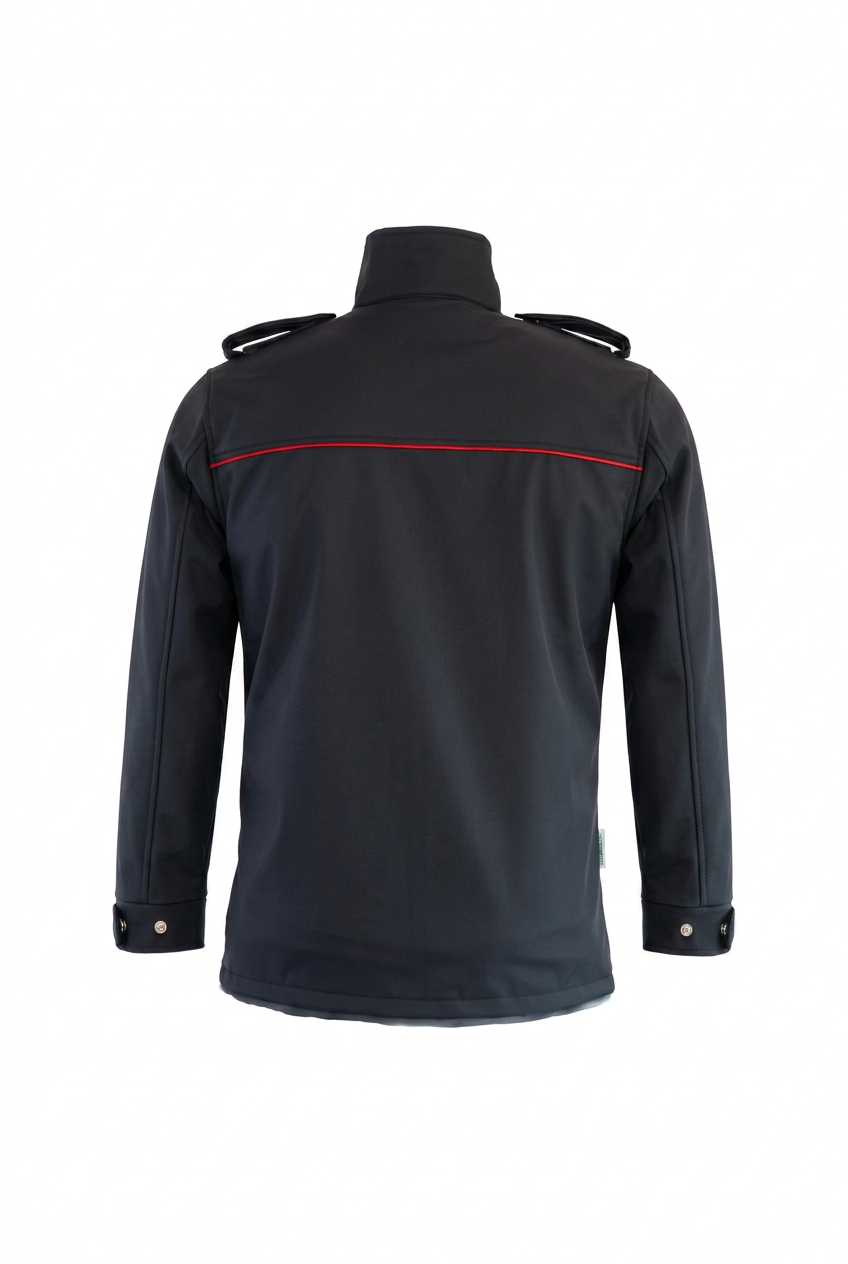 Tagesdienstjacke Softshell marine – Rückseite
