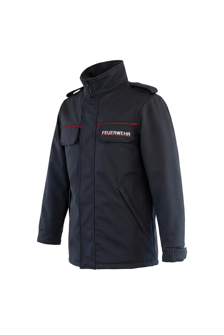 Tagesdienstjacke Softshell marine – Seitenansicht
