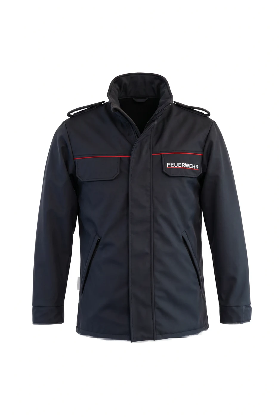 Tagesdienstjacke Softshell marine – Vorderseite